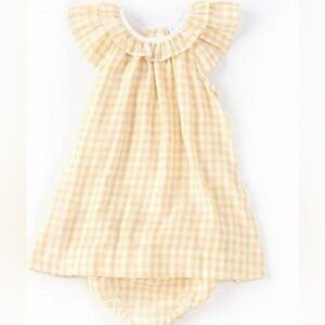 Edgehill Collection Gingham Flutter Sleeve Dress & Bottoms